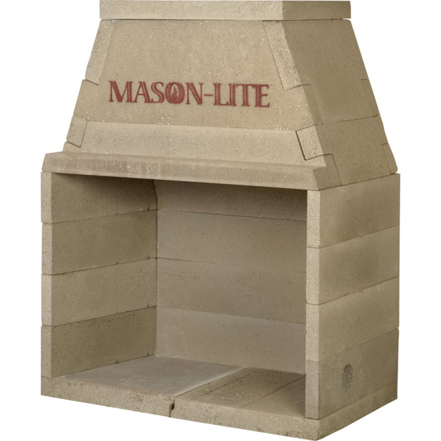 Mason-Lite Outdoor Wood-Burning Masonry Firebox Kit