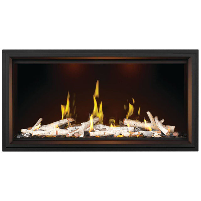 Napoleon Tall Vector with Luminous Logs Linear Gas Fireplace (Greatest)