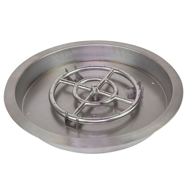 Round Drop-In Pan with Ring Burner