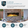 Majestic Lanai Outdoor Vent Free Linear Fireplace (Good/Better/Best)